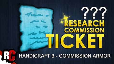 research commission ticket plus|Research Commission Ticket .